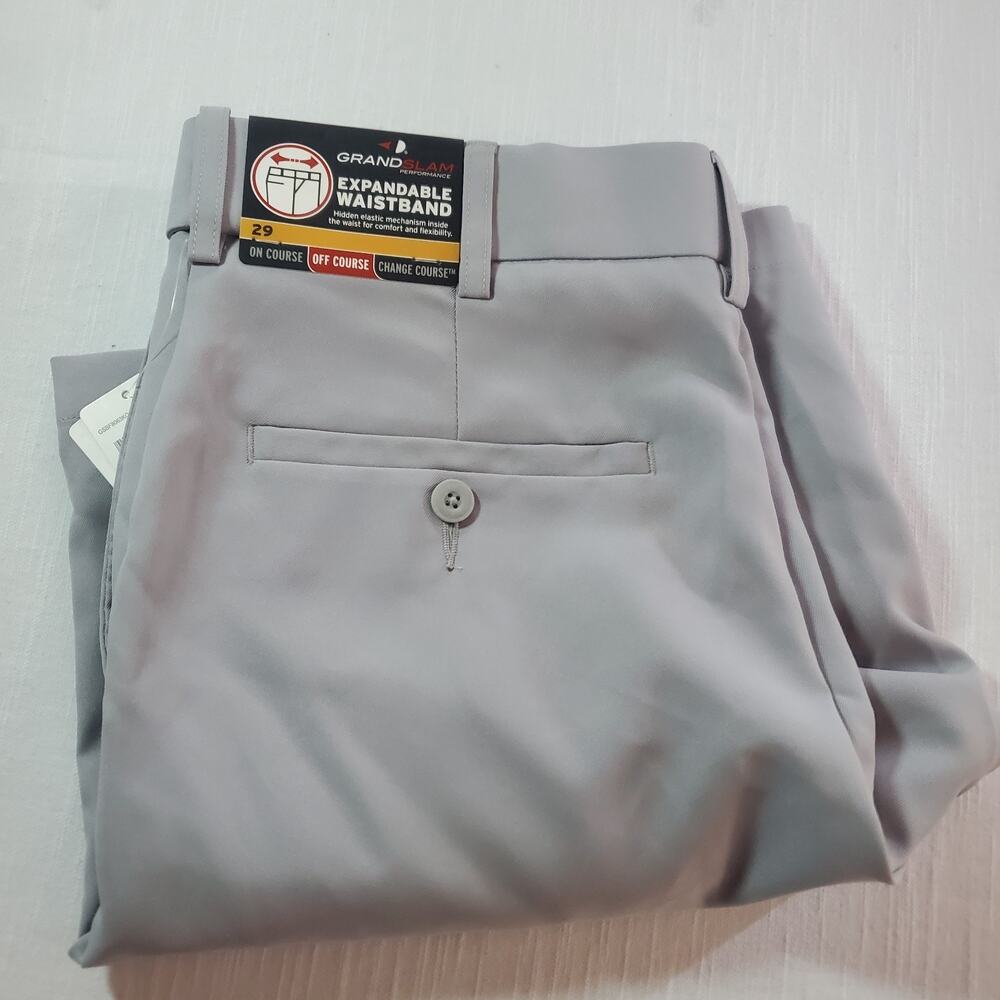 Grand Slam Men's Shorts Waist 29 & Inseam 9.5 Inch | Gray